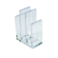 Azar Displays Clear 1/2" Thick Acrylic File Sorter and Bookend, PK2 255035